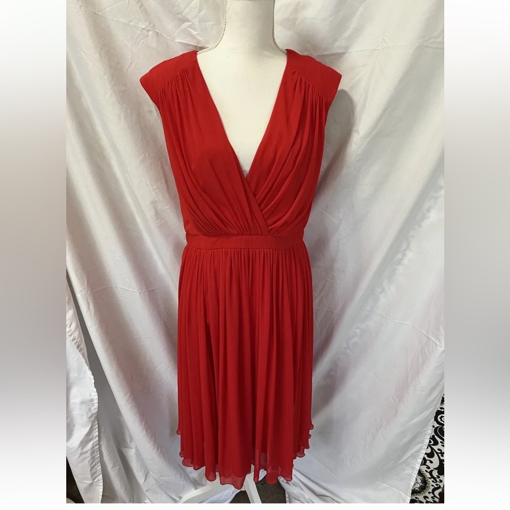 Badgley Mischa Red Sleeveless Dress